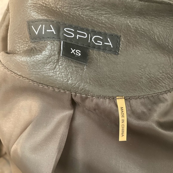 Via Spiga Leather Jacket XS - Picture 5 of 7